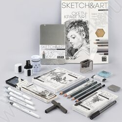 Ластик Клячка Sketch&Art розовый/голубой в пластиковой коробочке | Фото 7
