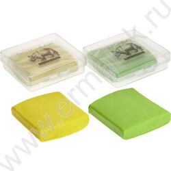 Ластик Клячка Sketch&Art жёлтый/зелёный в пластиковой коробочке | Фото 1