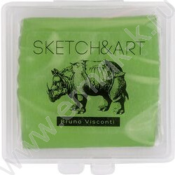 Ластик Клячка Sketch&Art жёлтый/зелёный в пластиковой коробочке | Фото 3