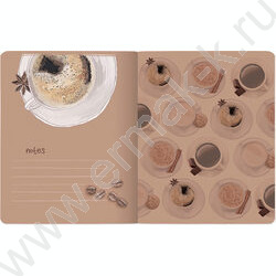 Тетрадь  48л клетка "Счастье в кофе" /мат.лам.Soft Touch/ ассорти | Фото 9