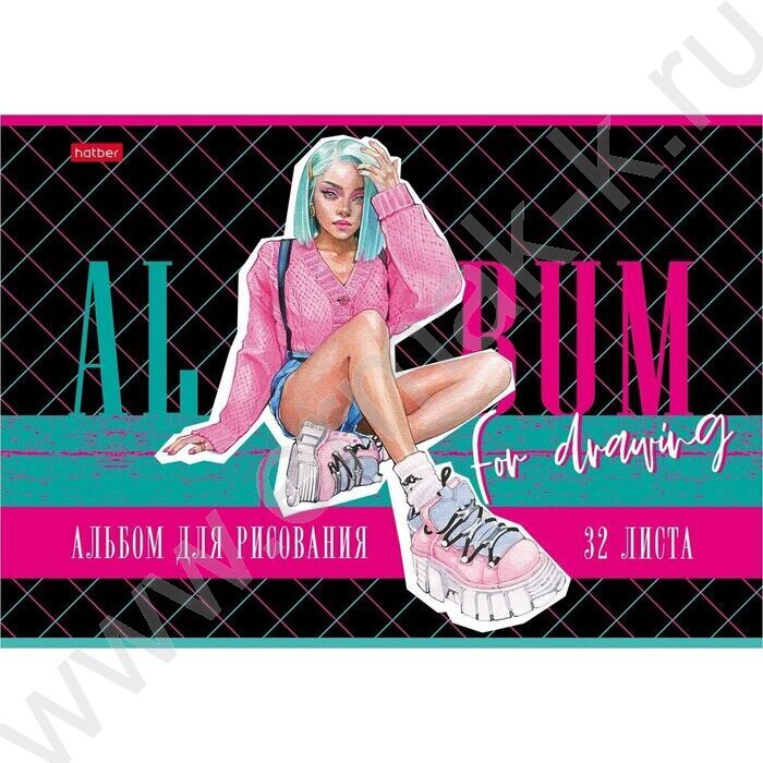 Альбом д/рисования 32л "Zoomer-girl" 5видов | Фото 4