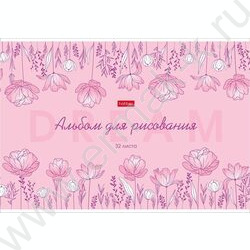 Альбом д/рисования 32л "Wonderful Flowers" /тиснение/ 5видов | Фото 3