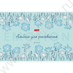 Альбом д/рисования 32л "Wonderful Flowers" /тиснение/ 5видов | Фото 5