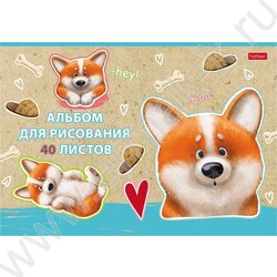 Альбом д/рисования 40л "Рыжий Коржик" /матов.ламин/ 5видов | Фото 3