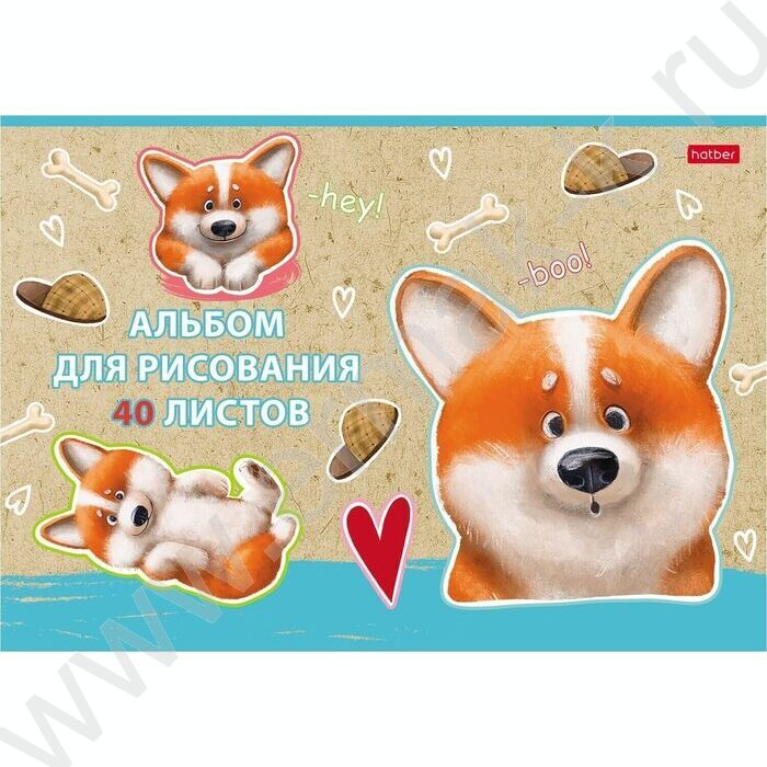 Альбом д/рисования 40л "Рыжий Коржик" /матов.ламин/ 5видов | Фото 3