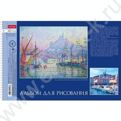 Альбом д/рисования-спираль 40л "Живопись и мир" /перфорация/ 4вида | Фото 2