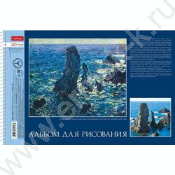 Альбом д/рисования-спираль 40л "Живопись и мир" /перфорация/ 4вида | Фото 3