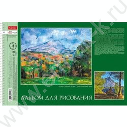 Альбом д/рисования-спираль 40л "Живопись и мир" /перфорация/ 4вида | Фото 4