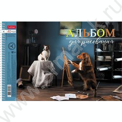 Альбом д/рисования-спираль 40л "Профессионалы" /перфорация/ 4вида | Фото 1