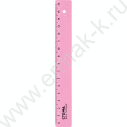 Линейка пл 16см неон прозр. / ассорти | Фото 3
