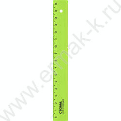 Линейка пл 16см неон прозр. / ассорти | Фото 4