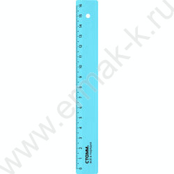 Линейка пл 16см неон прозр. / ассорти | Фото 5