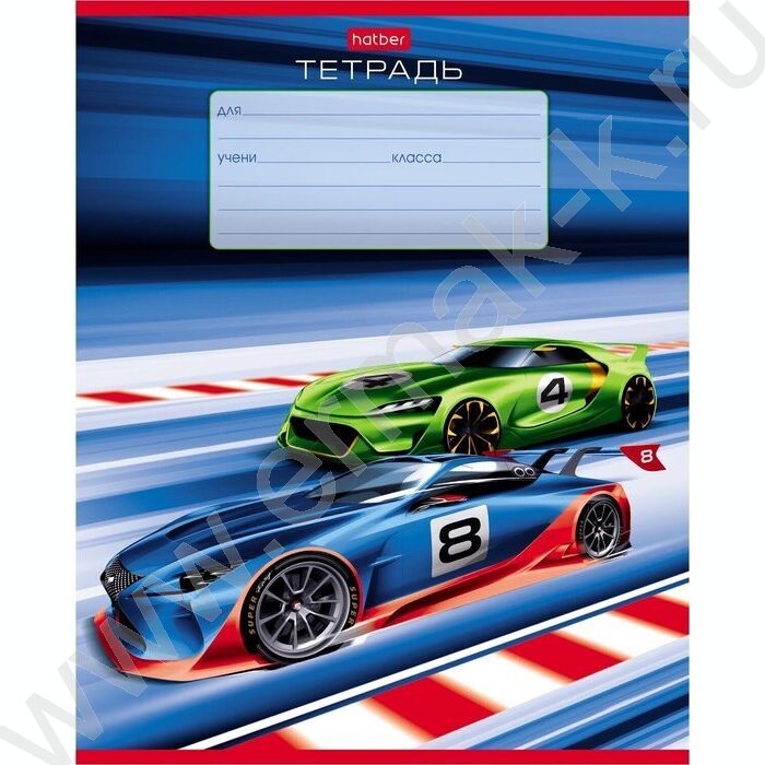 Тетрадь  12л линейка косая "Я люблю скорость" 5видов | Фото 5