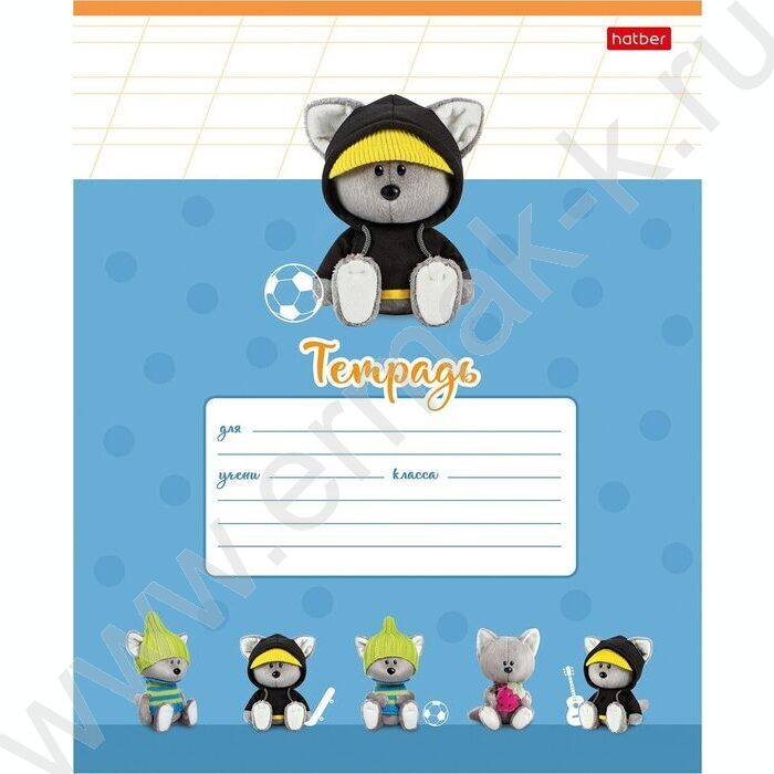 Тетрадь  12л линейка косая "Лисята" 5видов | Фото 4