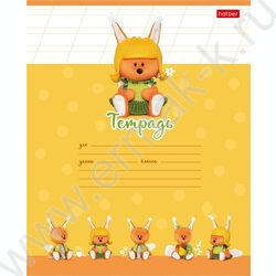 Тетрадь  12л линейка косая "Лисята" 5видов | Фото 5