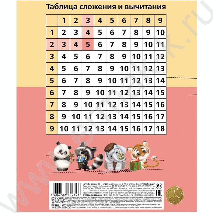 Тетрадь  12л клетка крупная "Зоозаврики" 5видов | Фото 7