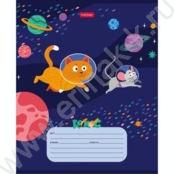 Тетрадь  12л клетка "Космическое приключение" 5видов | Фото 3