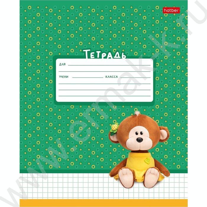 Тетрадь  12л клетка "Сафарики" 5видов | Фото 4