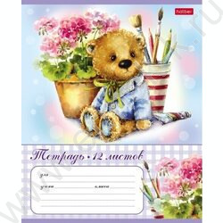 Тетрадь  12л клетка "МимиЛапки" /тиснение/ 5видов | Фото 3