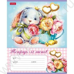 Тетрадь  12л клетка "МимиЛапки" /тиснение/ 5видов | Фото 5