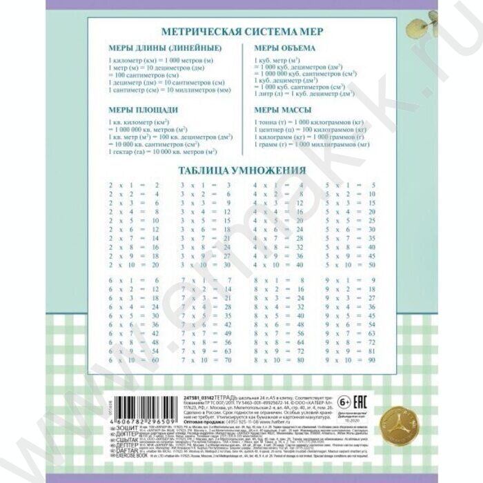 Тетрадь  12л клетка "МимиЛапки" /тиснение/ 5видов | Фото 6