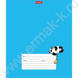 Тетрадь  18л клетка "Забавные зверушки" /тиснение/ 5видов | Фото 1