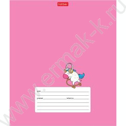 Тетрадь  18л клетка "Забавные зверушки" /тиснение/ 5видов | Фото 3