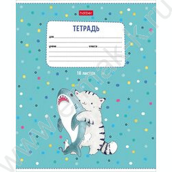 Тетрадь  18л линейка "Приключения кота Пирожка" 5видов | Фото 1