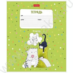 Тетрадь  18л линейка "Приключения кота Пирожка" 5видов | Фото 4