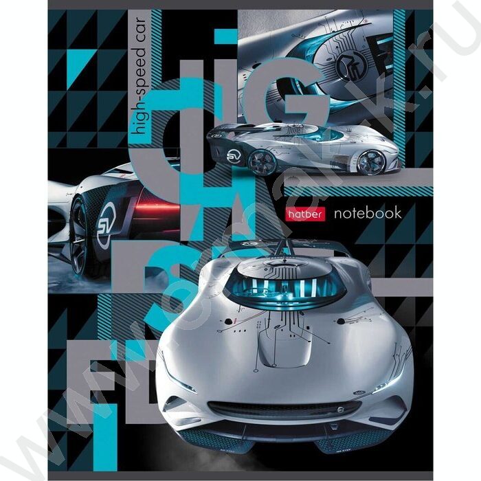 Тетрадь  40л клетка "В мире авто" ассорти | Фото 2