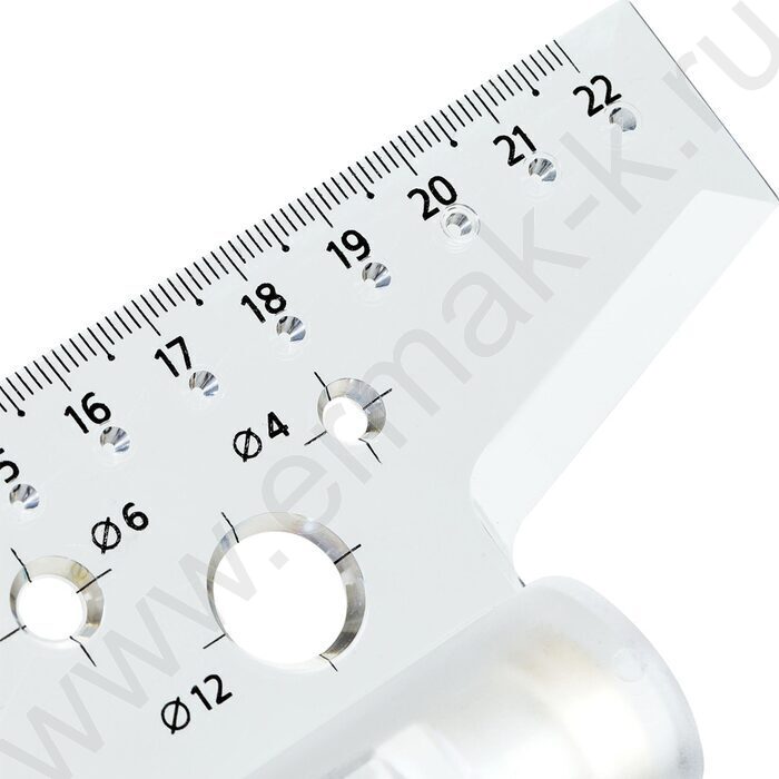 Рейсшина пл 22см прозр. с роликом | Фото 4