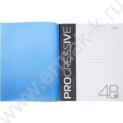 Тетрадь  48л линейка пл.обл. "PROGRESSIVE Синяя" | Фото 4