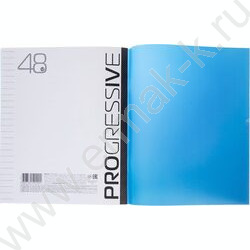 Тетрадь  48л линейка пл.обл. "PROGRESSIVE Синяя" | Фото 6