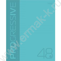 Тетрадь  48л линейка пл.обл. "PROGRESSIVE Бирюзовая" | Фото 1