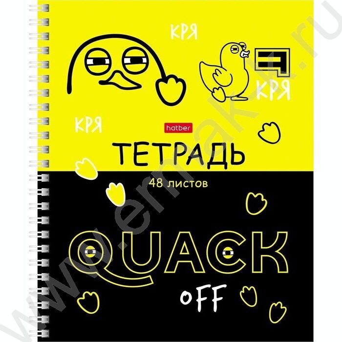 Тетрадь  48л клетка/спираль "Мы-утята!" /лак/ 4вида | Фото 2