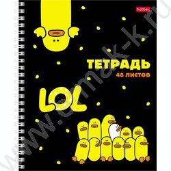 Тетрадь  48л клетка/спираль "Мы-утята!" /лак/ 4вида | Фото 3