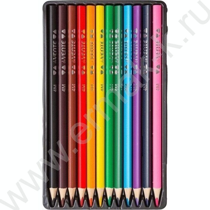 Карандаши  12цв Trio Mega Soft /трехгранные/ 4М, d грифеля-3мм метал/кор | Фото 2