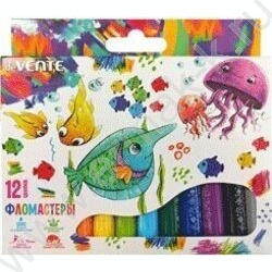 Фломастеры  12цв Jumbo утолщенные, вентилир. колпачок, карт. коробка | Фото 1