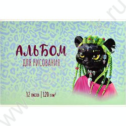 Альбом д/рисования 12л "Техно-пантера" | Фото 1
