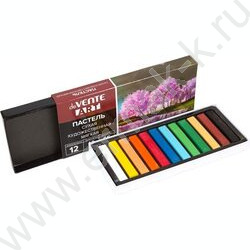 Пастель художественная 12цв  /мягкая /квадратное сечение 65*10мм /картон.кор. | Фото 2