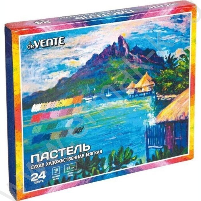 Пастель художественная 24цв  /мягкая /квадратное сечение 65*10мм /картон.кор. | Фото 1