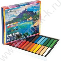 Пастель художественная 24цв  /мягкая /квадратное сечение 65*10мм /картон.кор. | Фото 2