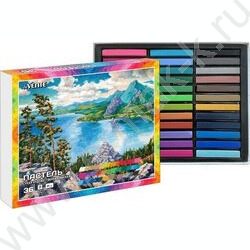 Пастель художественная 36цв  /мягкая /квадратное сечение 65*10мм /картон.кор. | Фото 1