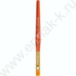 Кисть набор  6шт /синтетика круг. № 2, 3, 4, плоские № 5, 6, 8/ "Cosmo" /ручка пластиковая | Фото 3