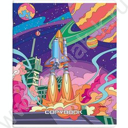 Тетрадь  48л клетка "Мир в ярких красках" /лам."софт-тач" вельвет/ ассорти | Фото 5
