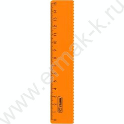 Линейка пл 15см с волнистым краем /непрозрачная, неоновые цвета, ассорти | Фото 2