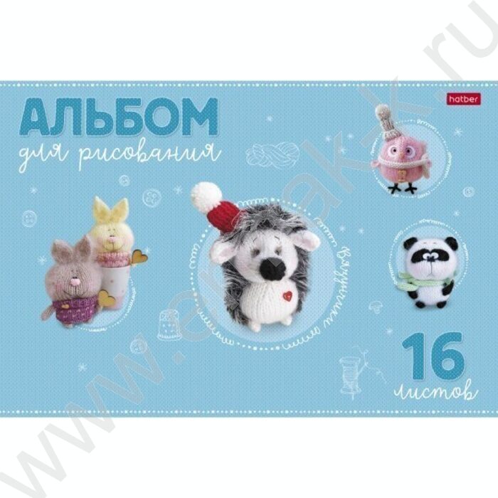 Альбом д/рисования 16л "Вязунчики" /тиснение/ ассорти | Фото 5