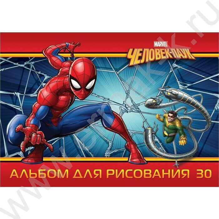 Альбом д/рисования 30л "Человек- паук" ассорти | Фото 5