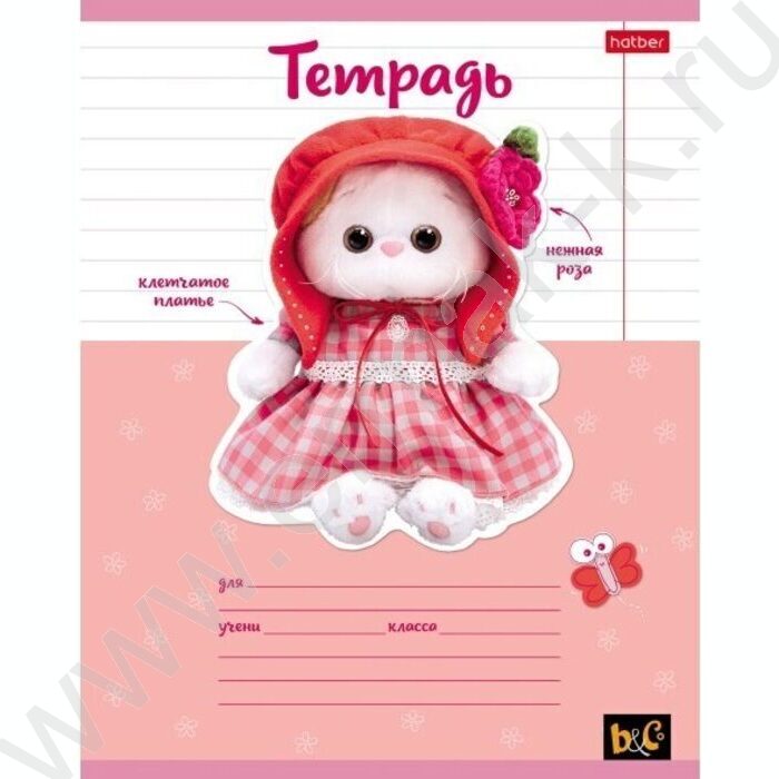 Тетрадь  12л линейка "Кошечка Лили" 5видов | Фото 2