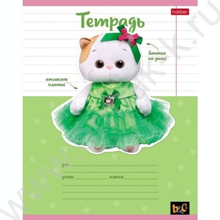 Тетрадь  12л линейка "Кошечка Лили" 5видов | Фото 4